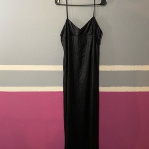 BCBGMaxAzria Sexy Spaghetti Black Maxi Dress
